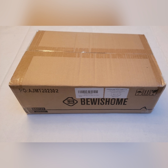 BEWISHOME 12-Slot Watch Box with Glass Window, Brown - Picture 8 of 9